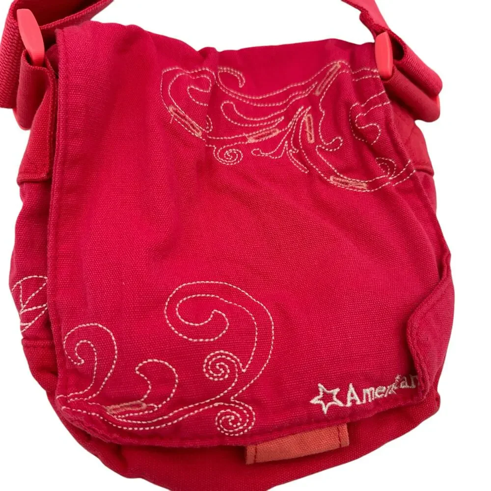 2015 Vintage American Girl Pink Girls Messenger Bag Purse